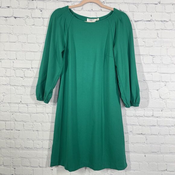Eliza J Dresses & Skirts - Eliza J Mini Sheath Dress Women's Size 8 Kelly Green Balloon Sleeve Stretch